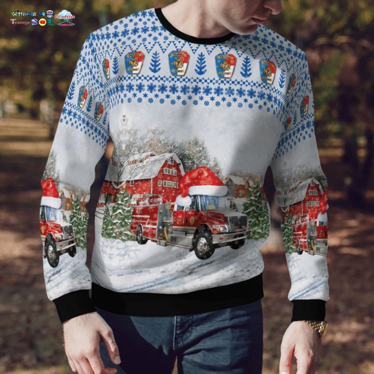 North Carolina Caldwell Fire Department 3D Christmas Sweater - Nice shot bro