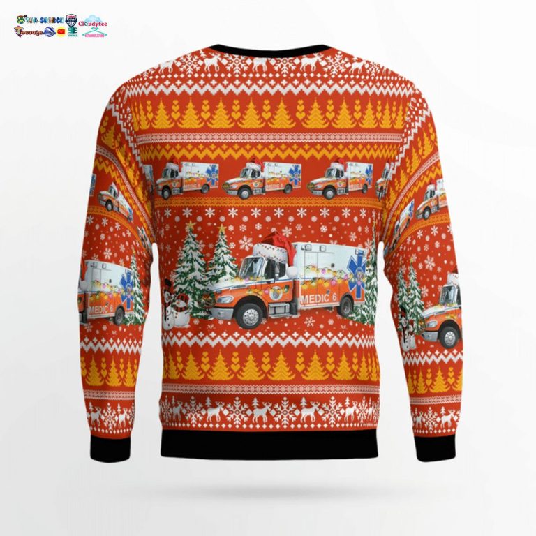 North Carolina Orange EMS 3D Christmas Sweater - Ah! It is marvellous