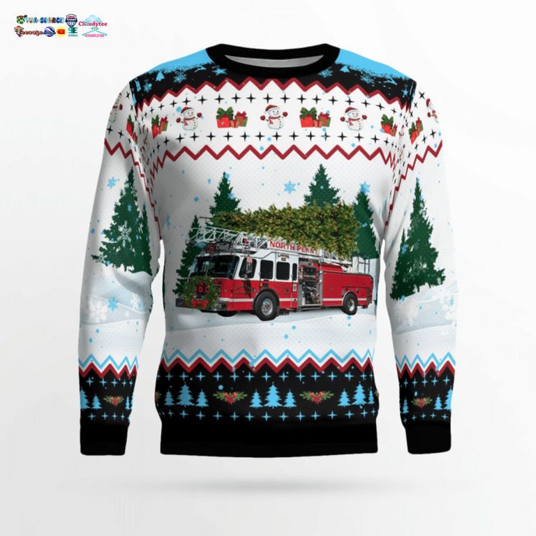 North Penn Volunteer Fire Company 3D Christmas Sweater - Nice shot bro