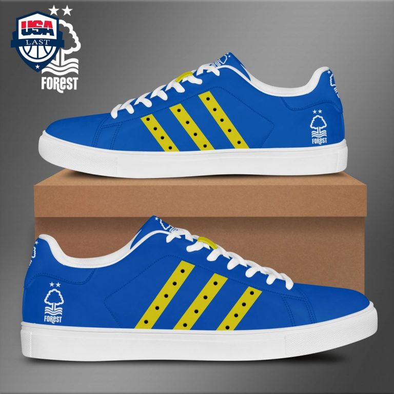 Nottingham Forest FC Yellow Stripes Stan Smith Low Top Shoes - Damn good