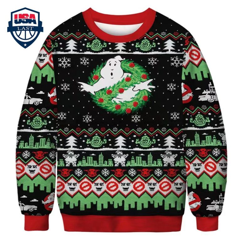 Numskull Ghostbusters Ugly Christmas Sweater - Which place is this bro?