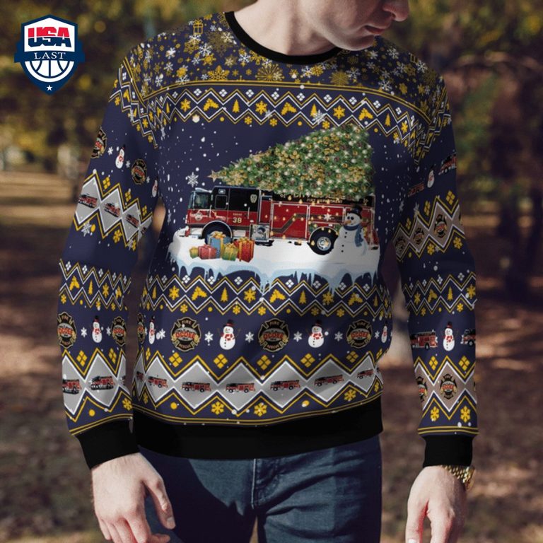 Ocoee Fire Departmen 3D Christmas Sweater - You look lazy