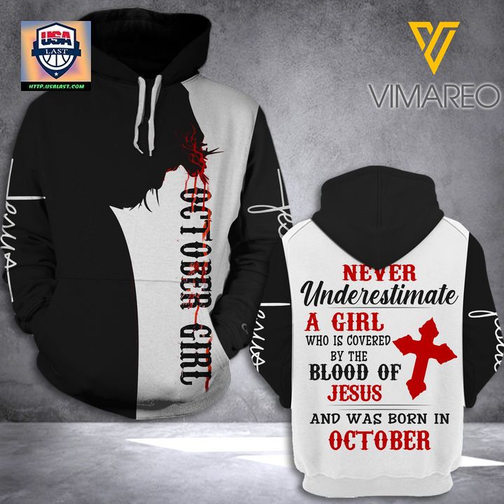 October Girl Black White 3D All Over Print Hoodie - Wow! This is gracious