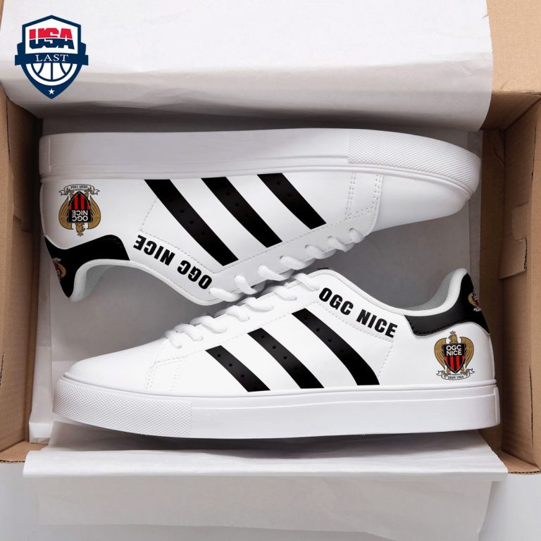 OGC Nice Black Stripes Stan Smith Low Top Shoes - Rocking picture