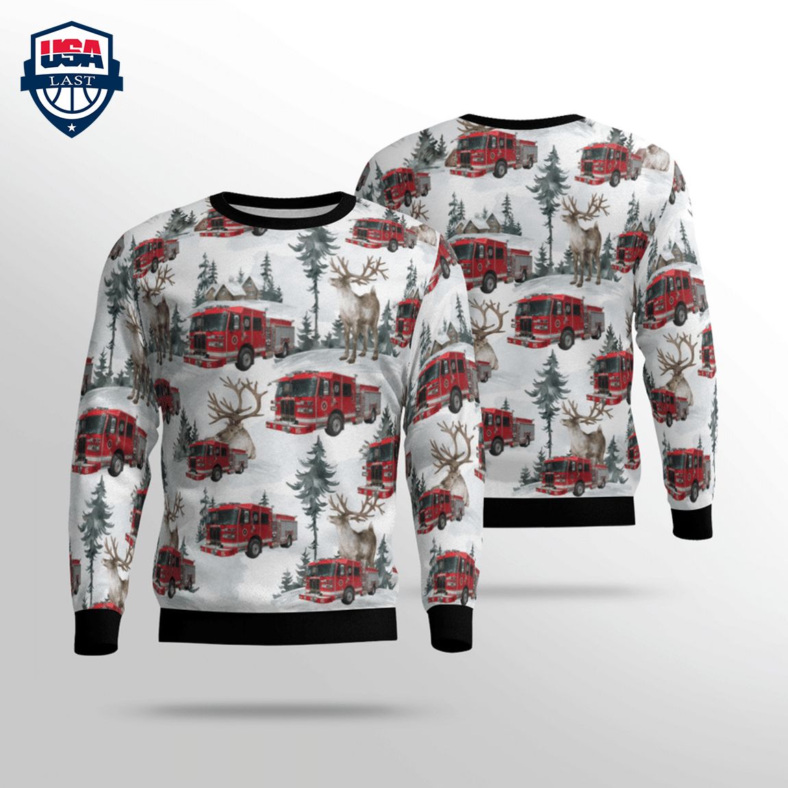 Ohio Columbus Division of Fire 3D Christmas Sweater – Saleoff