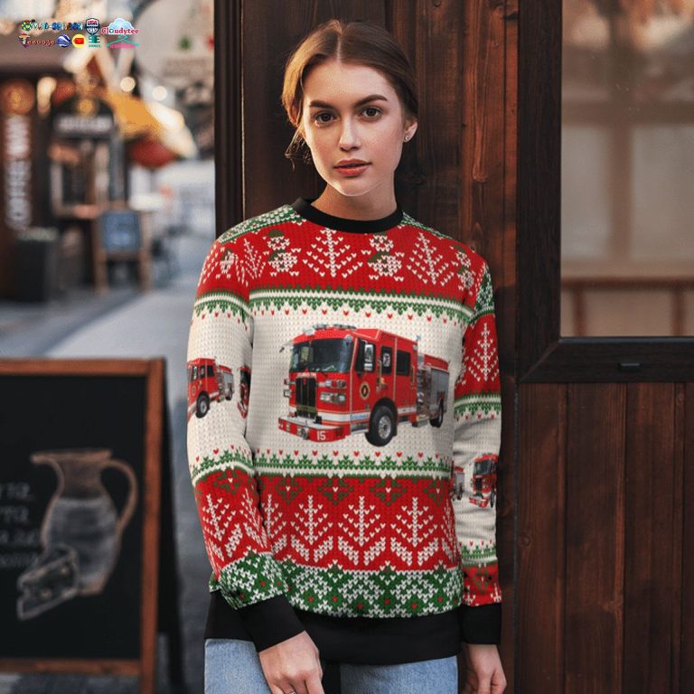 Ohio Columbus Division of Fire Ver 2 3D Christmas Sweater - Gang of rockstars
