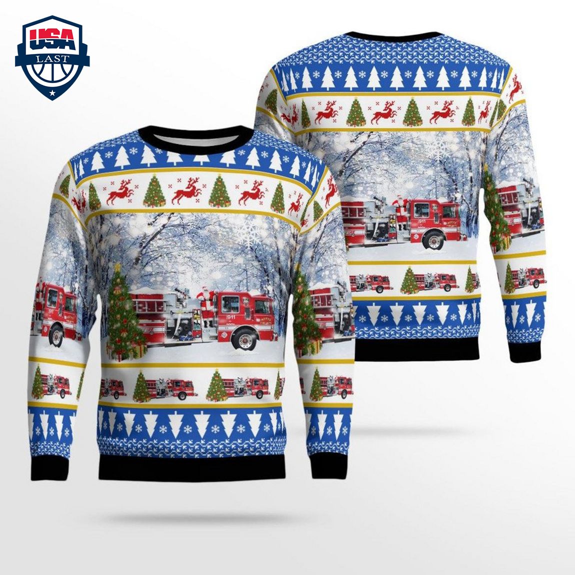 Ohio Neffs Fire Department 3D Christmas Sweater – Saleoff