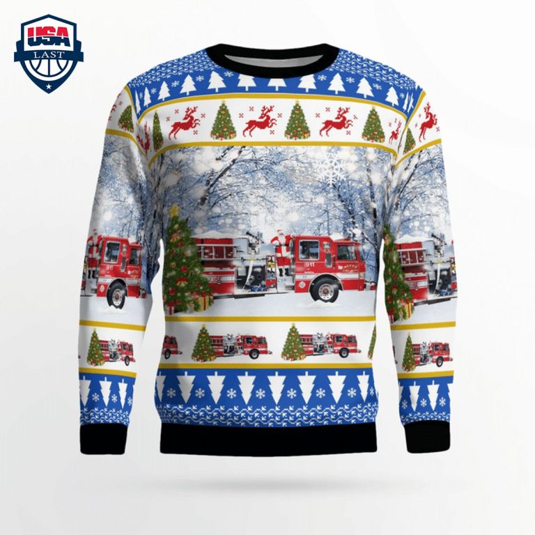 Ohio Neffs Fire Department 3D Christmas Sweater - Nice elegant click