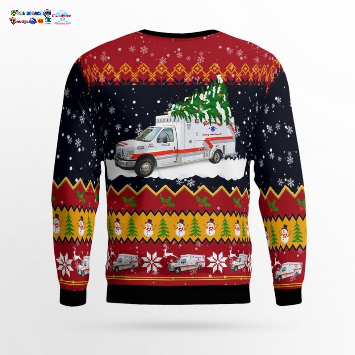Ohio Robinaugh EMS 3D Christmas Sweater