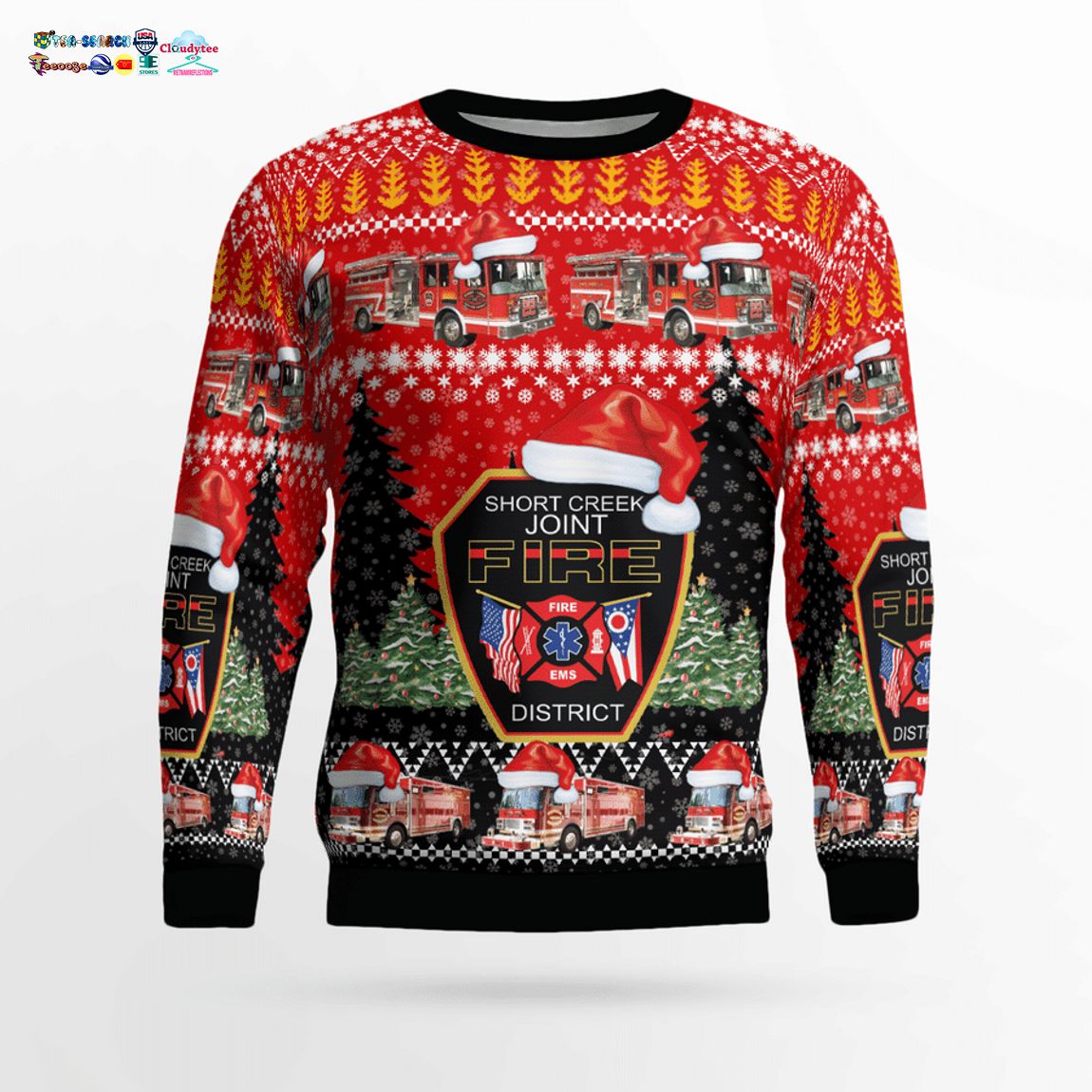 Ohio Short Creek Joint Fire District 3D Christmas Sweater - Cool look bro