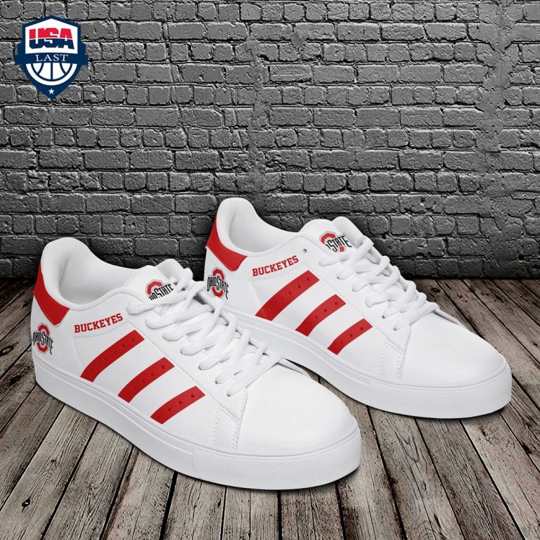 Ohio State Buckeyes Red Stripes Stan Smith Low Top Shoes - Pic of the century