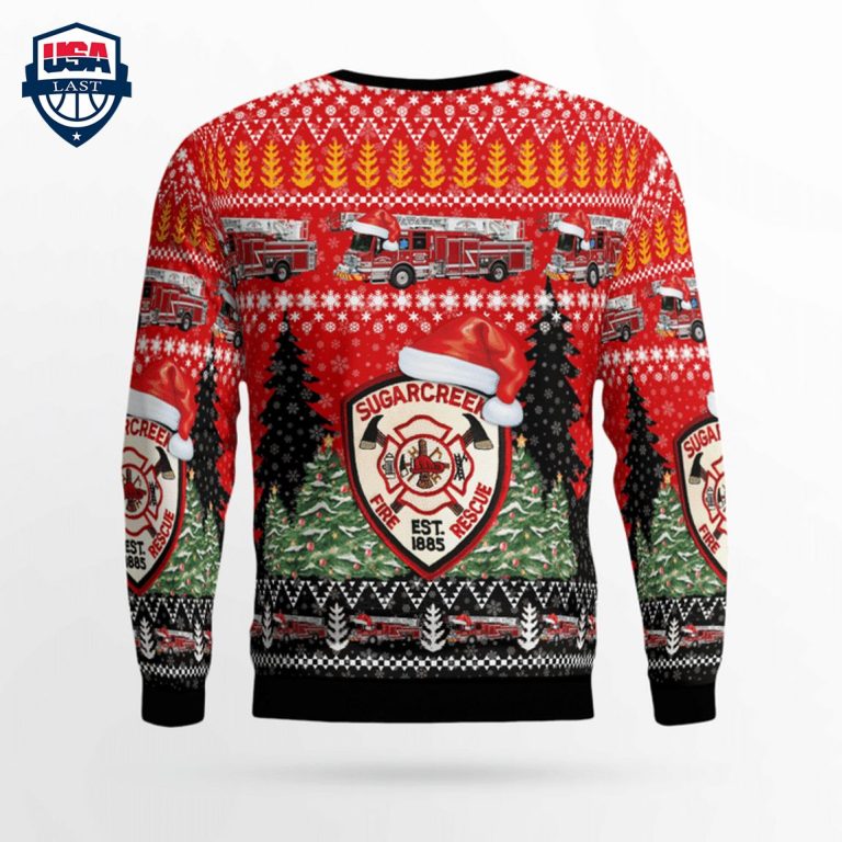 Ohio Sugarcreek Fire & Rescue 3D Christmas Sweater - Unique and sober