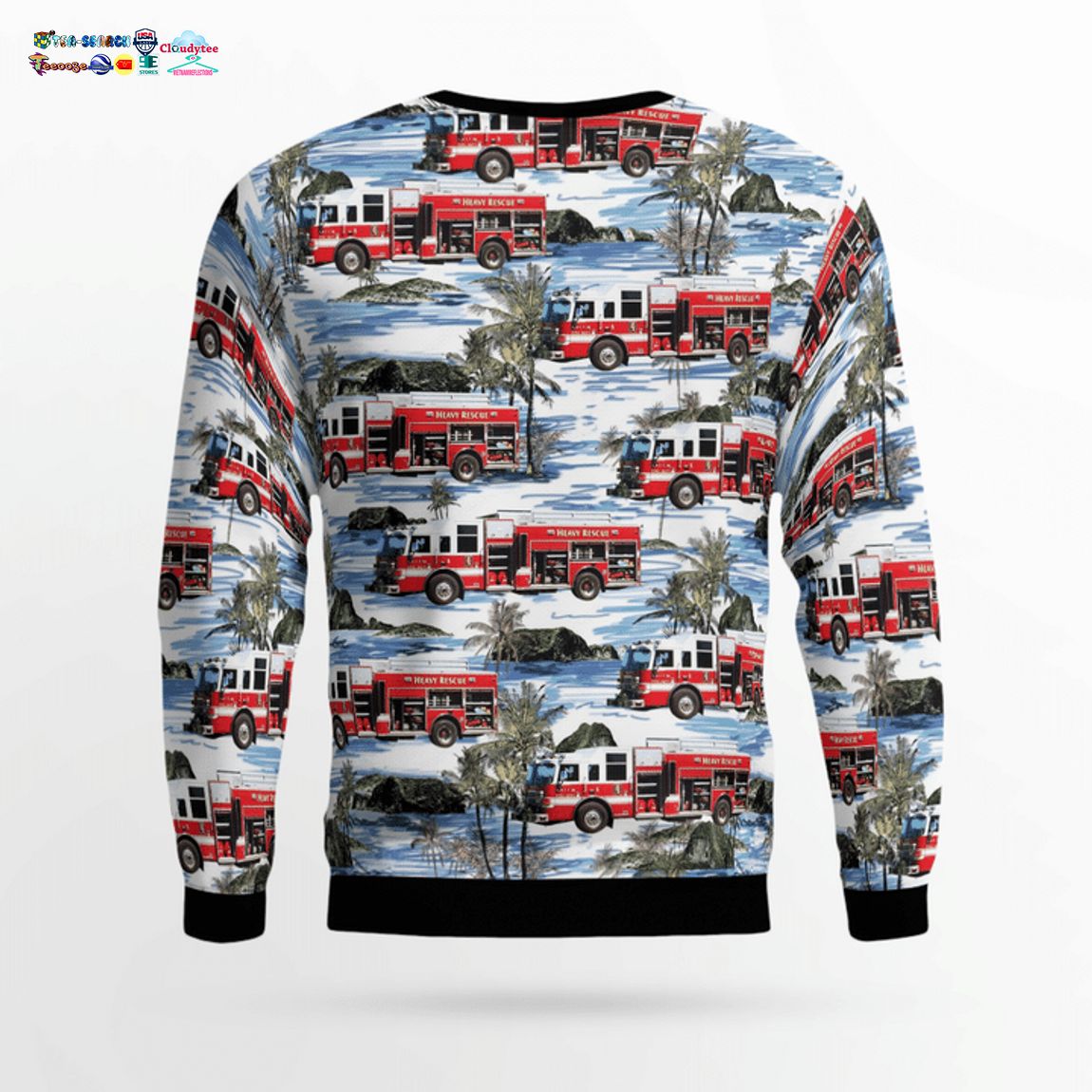 Oregon Salem Fire Department 3D Christmas Sweater