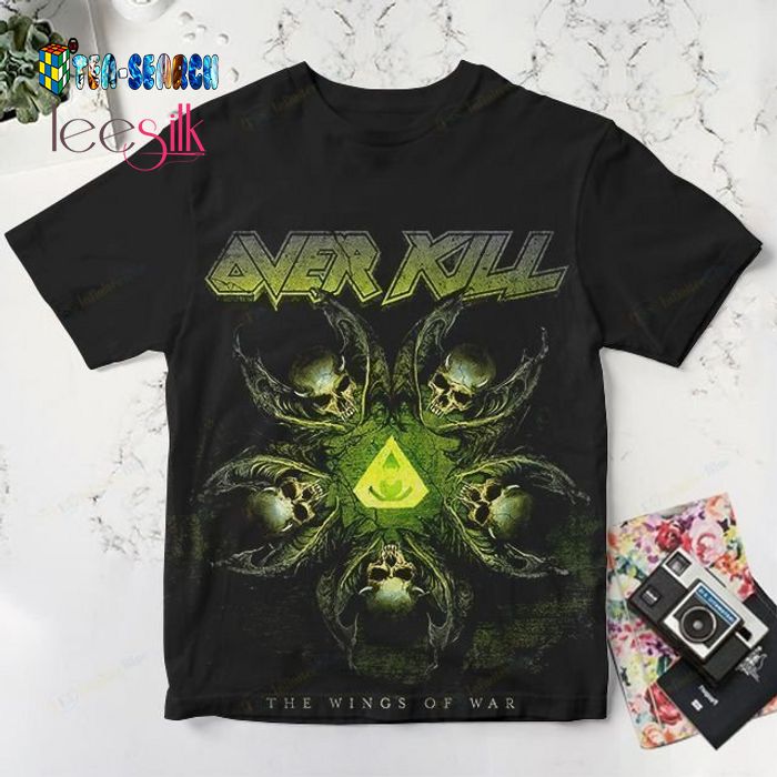 Overkill Thrash Metal Band The Wings of War 3D Shirt – Usalast