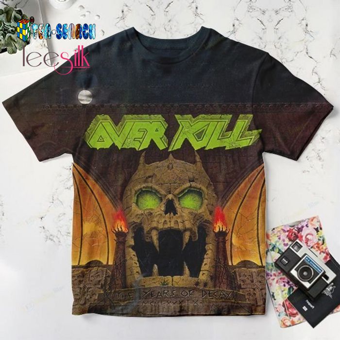 Overkill Thrash Metal Band The Years of Decay 3D Shirt – Usalast