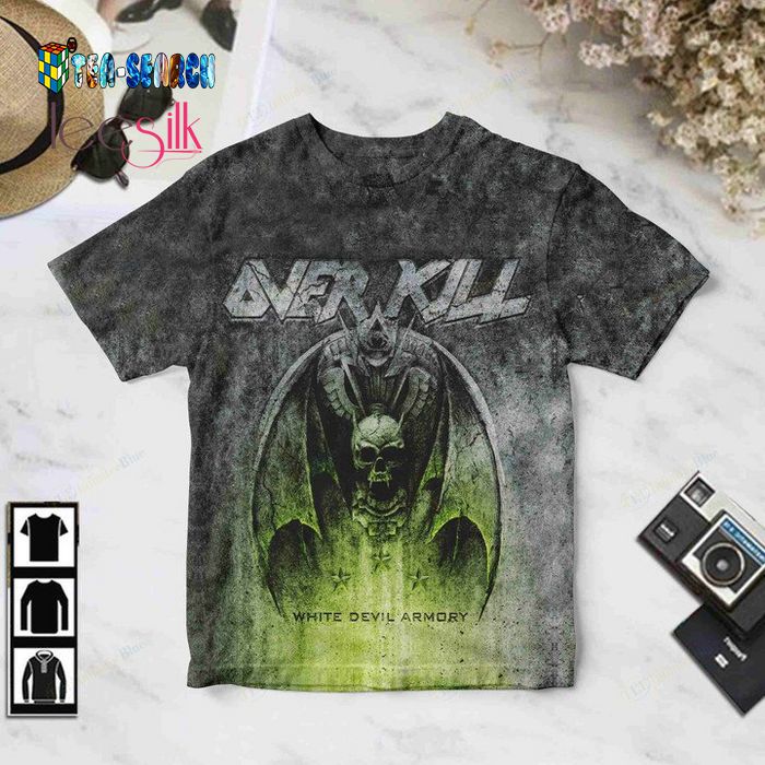 Overkill Thrash Metal Band White Devil Armory 3D Shirt – Usalast