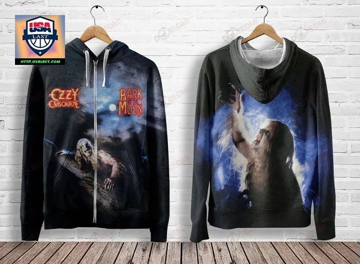 Ozzy Osbourne Bark at the Moon Album Cover 3D Hoodie – Usalast