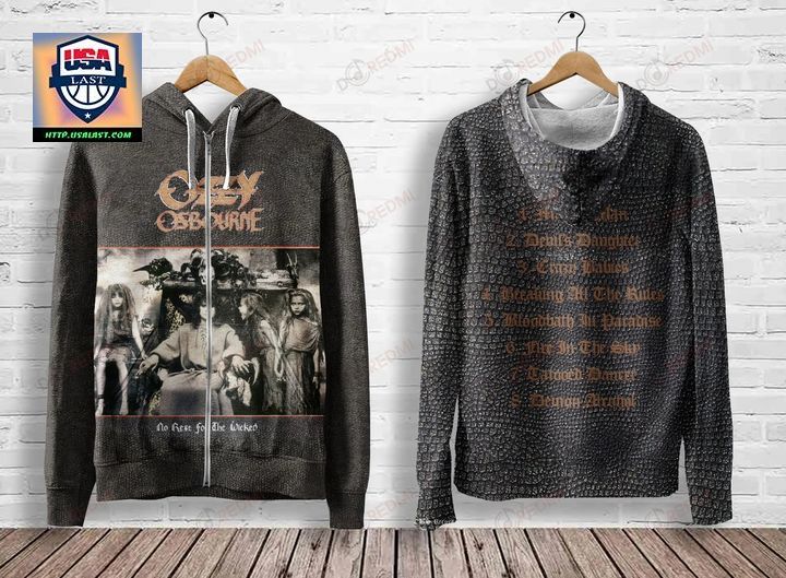 Ozzy Osbourne No Rest for the Wicked Album Cover 3D Hoodie - Good one dear