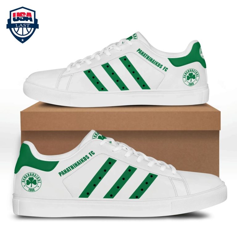 Panathinaikos FC Green Stripes Stan Smith Low Top Shoes - Stunning