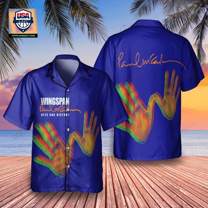 Paul McCartney Wingspan: Hits and History 2001 Album Hawaiian Shirt – Usalast