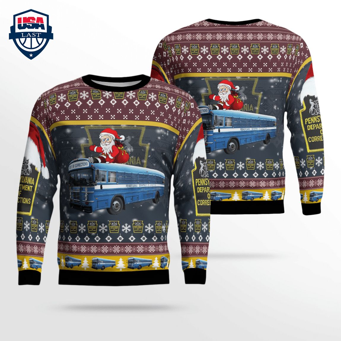 Pennsylvania Department of Corrections 3D Christmas Sweater – Saleoff