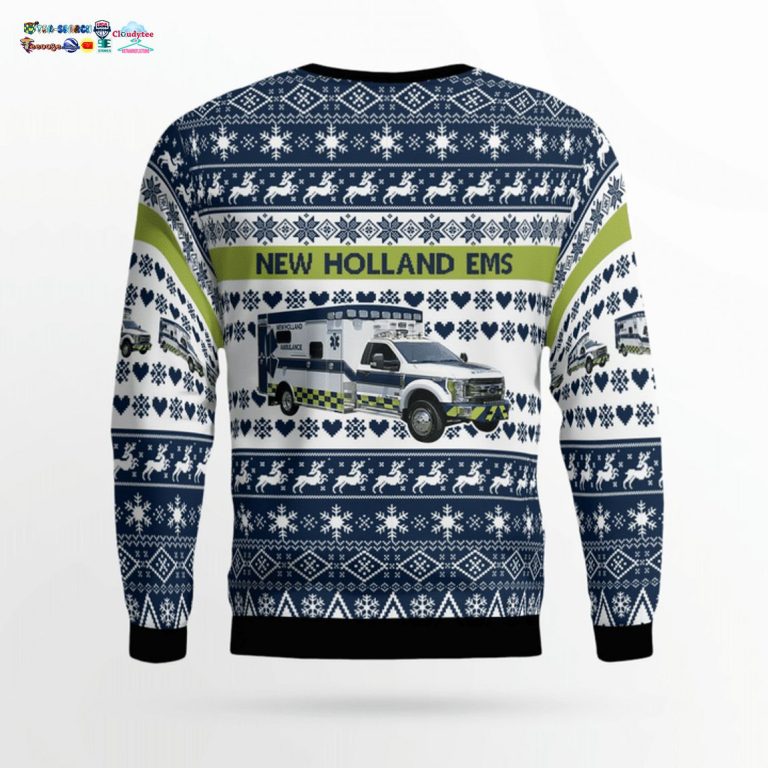 Pennsylvania New Holland EMS 3D Christmas Sweater - Stand easy bro