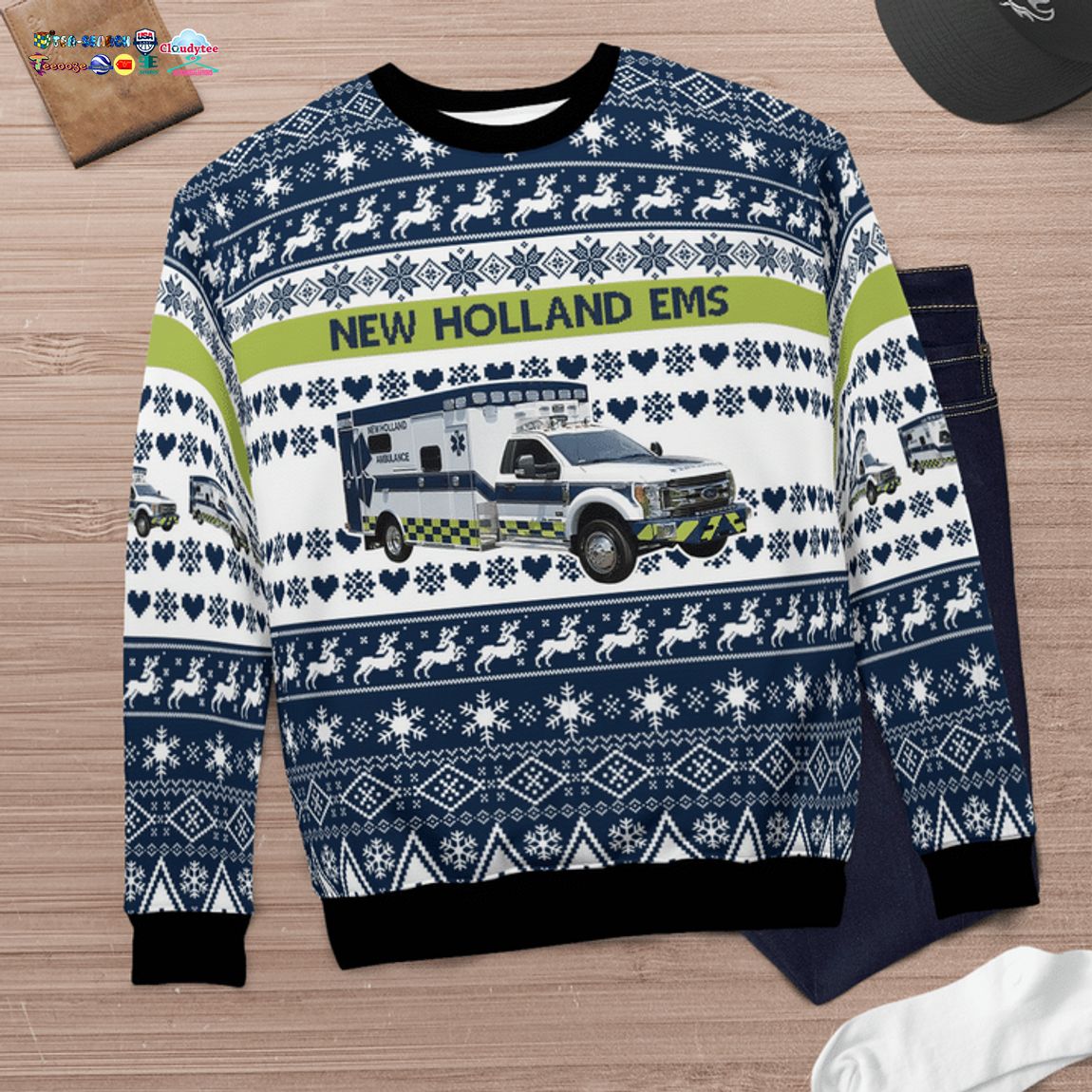 Pennsylvania New Holland EMS 3D Christmas Sweater