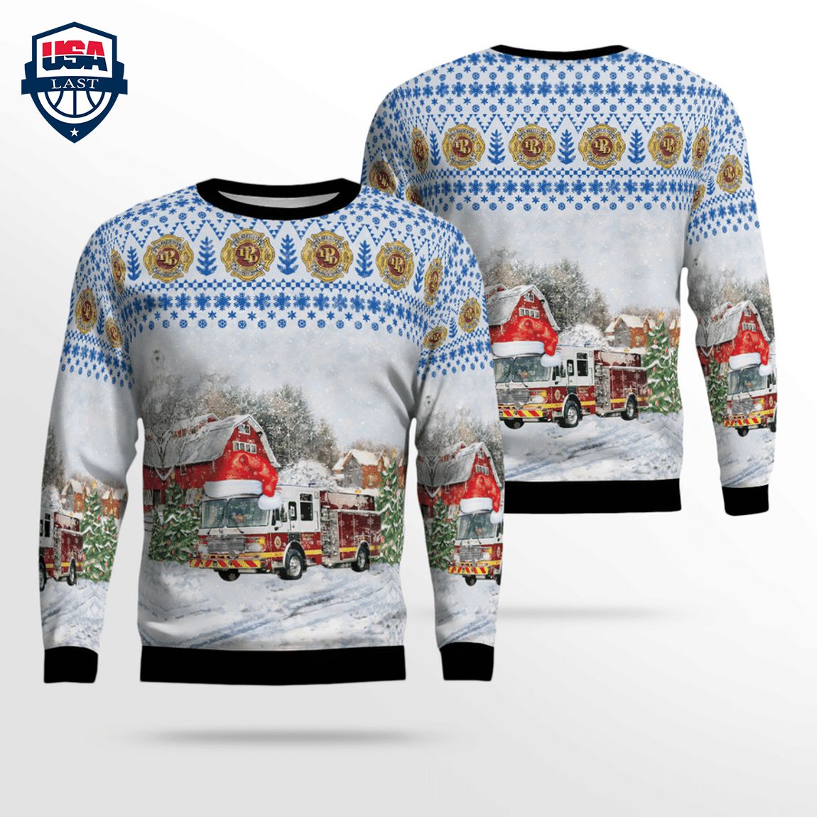 Pennsylvania Palmerton Municipal Fire Department 3D Christmas Sweater – Saleoff