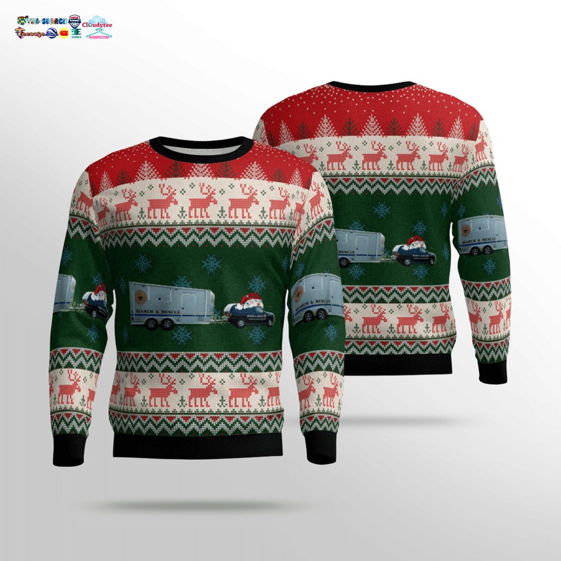 Pennsylvania Special Unit 66 Search & Rescue 3D Christmas Sweater – Saleoff