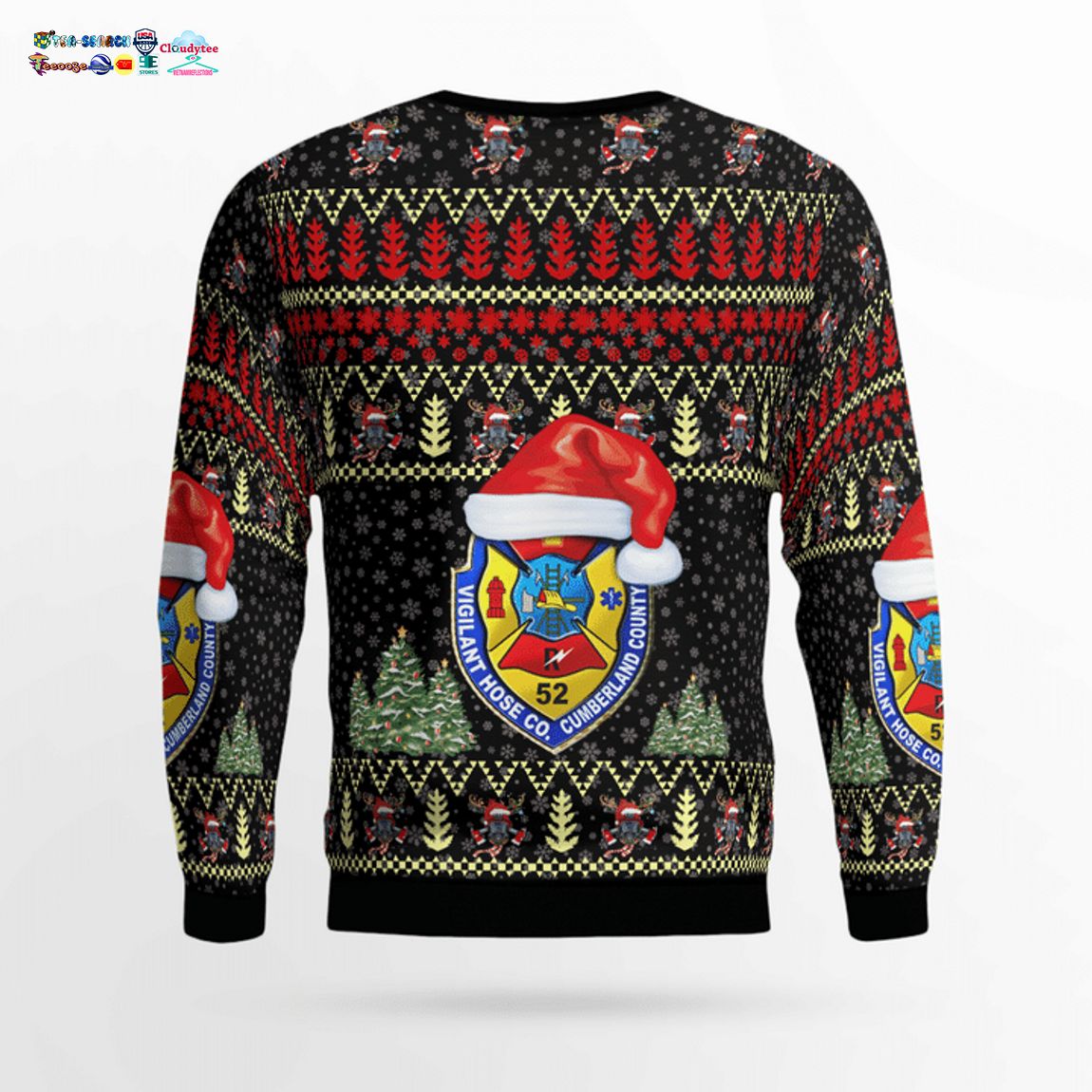 Pennsylvania Vigilant Hose Company 1 3D Christmas Sweater - Saleoff