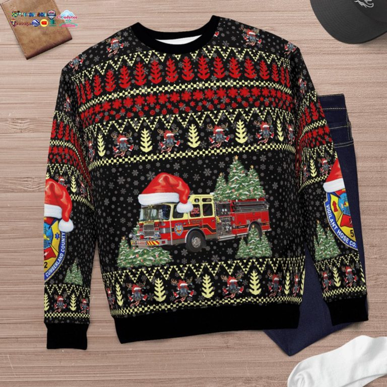 Pennsylvania Vigilant Hose Company 1 3D Christmas Sweater - Studious look