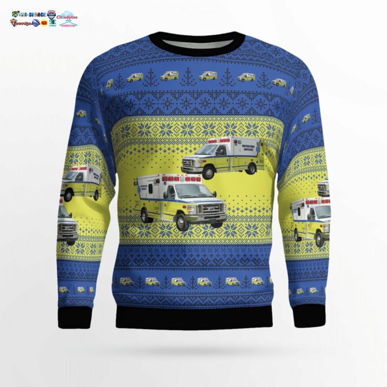 Pennsylvania Western Berks Ambulance 3D Christmas Sweater - Loving, dare I say?