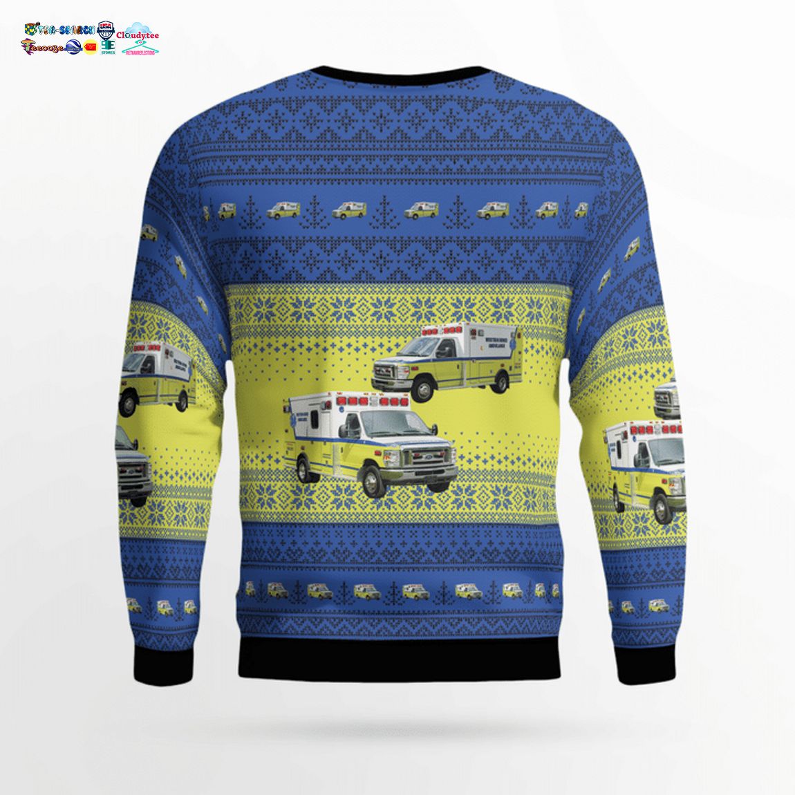 Pennsylvania Western Berks Ambulance 3D Christmas Sweater