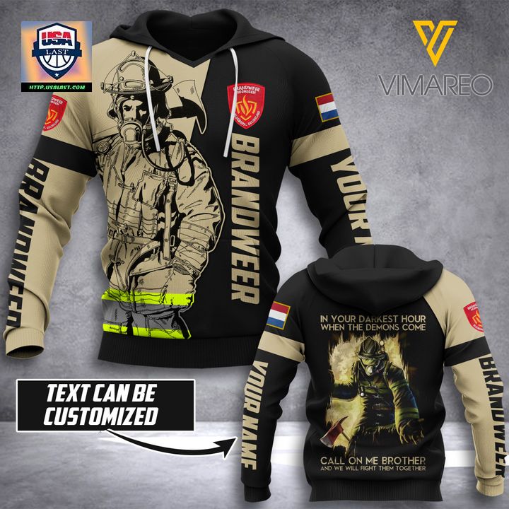 Personalized Netherland Brandweer 3D All Over Print Hoodie - Out of the world