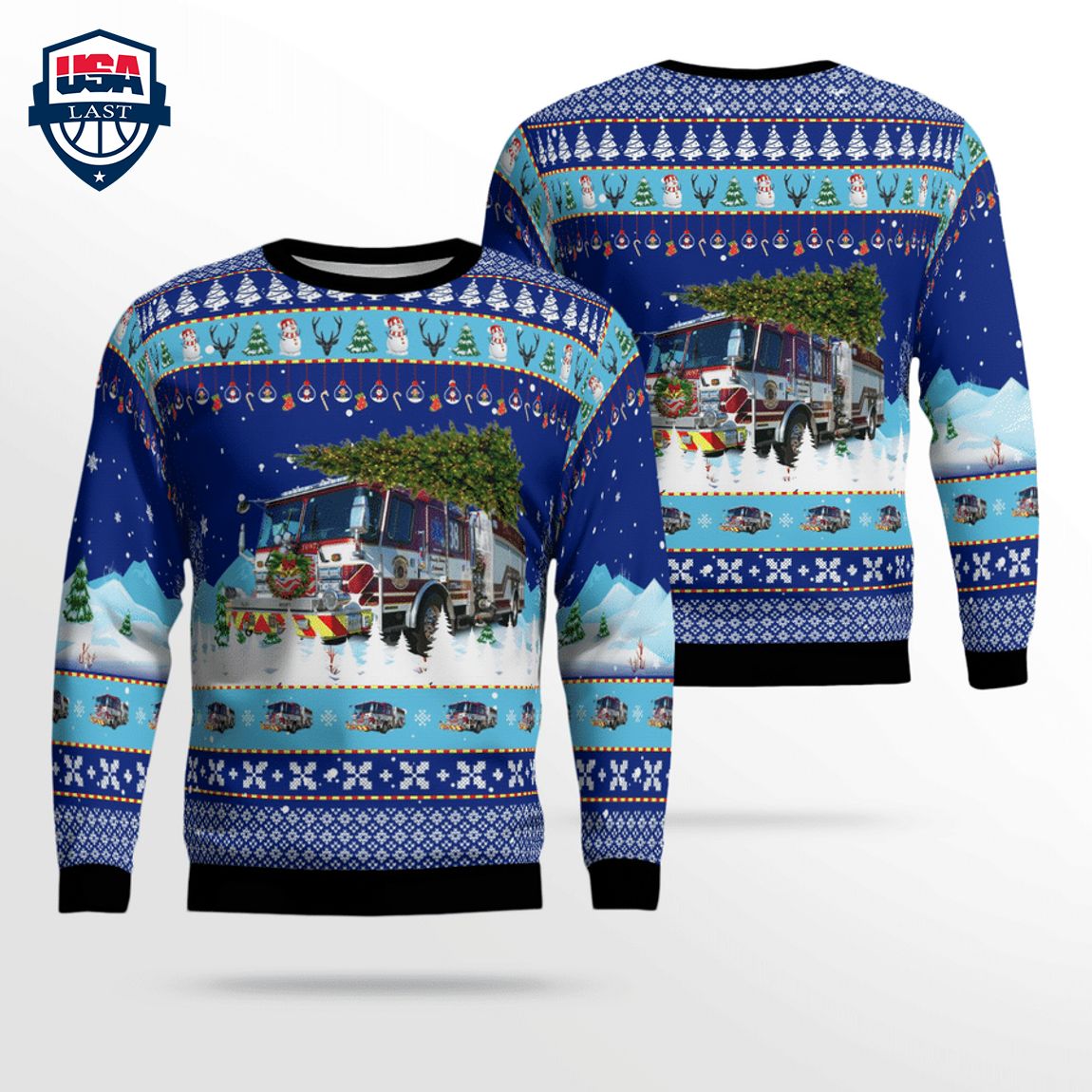 Polk County Fire Rescue 3D Christmas Sweater – Saleoff