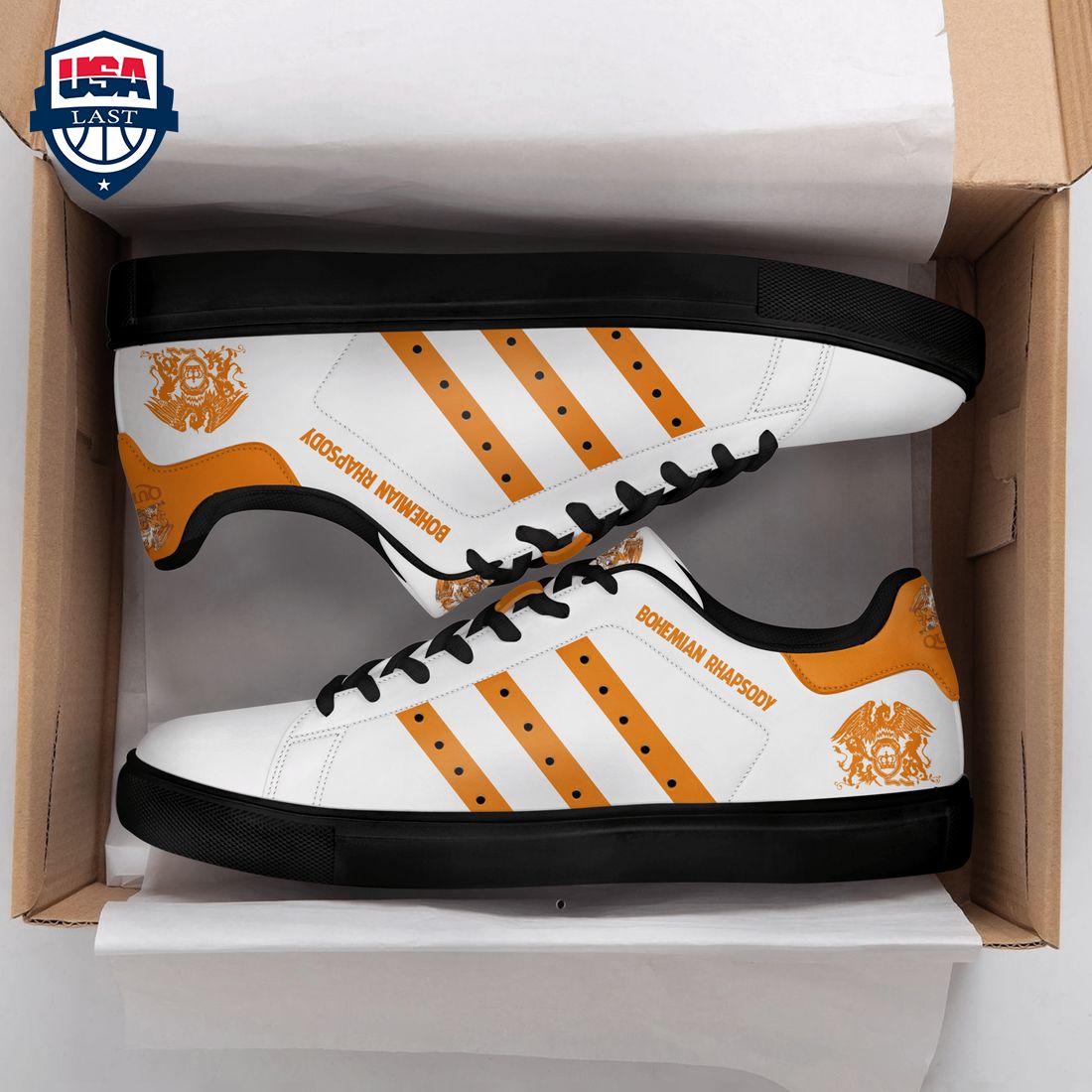 Queen Bohemian Rhapsody Orange Stripes Style 3 Stan Smith Low Top Shoes – Saleoff