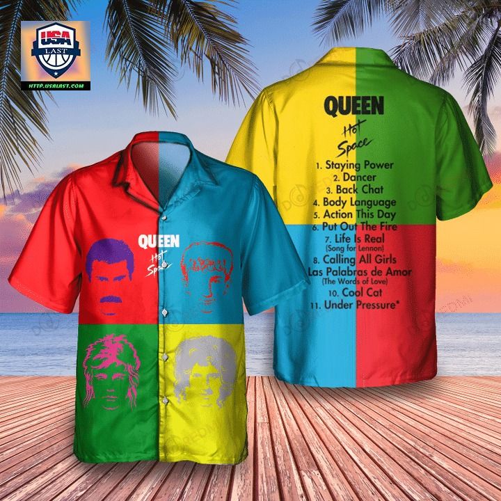 Queen Hot Space 1982 Album Hawaiian Shirt - Awesome Pic guys
