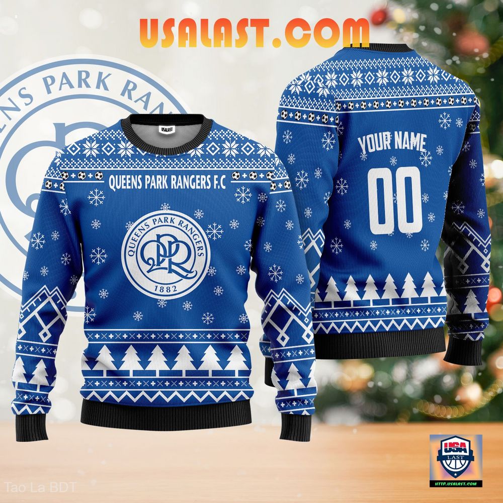 Queens Park Rangers F.C Ugly Christmas Sweater Blue Version – Usalast