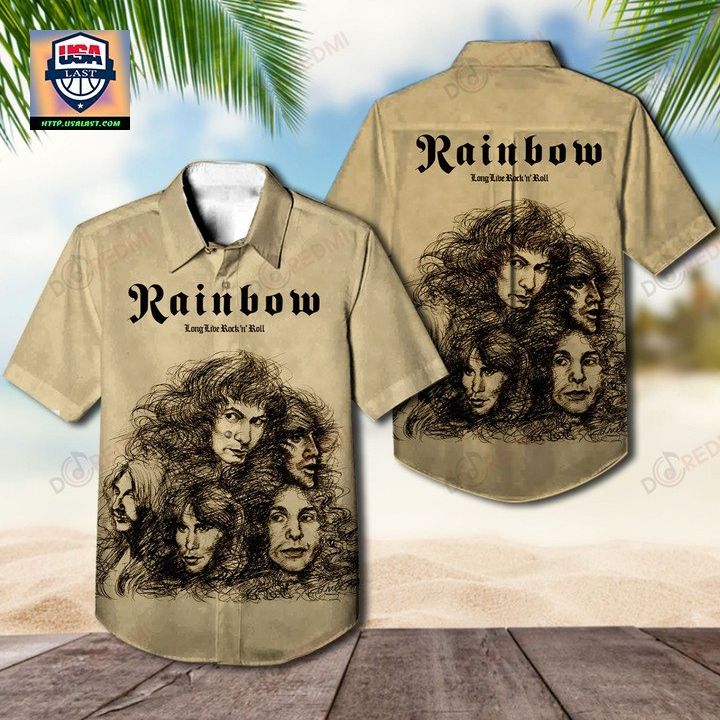 Rainbow Long Live Rock 'n' Roll Album Hawaiian Shirt - Long time