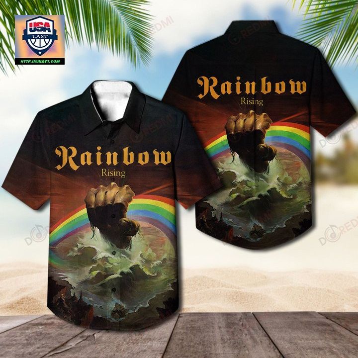 Rainbow Rising Album Hawaiian Shirt - Super sober