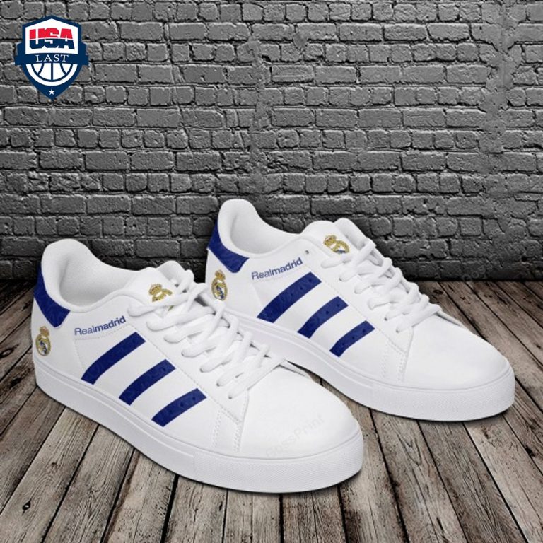 Real Madrid Navy Stripes Stan Smith Low Top Shoes - Handsome as usual