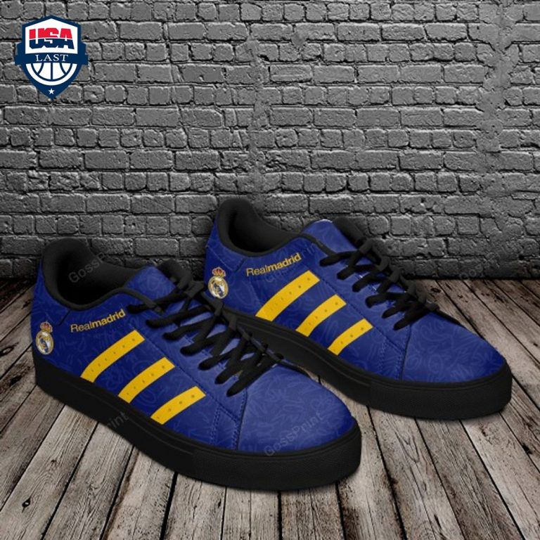 Real Madrid Yellow Stripes Style 1 Stan Smith Low Top Shoes - Mesmerising