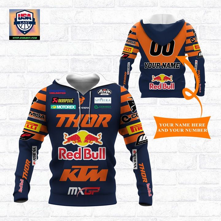 Red Bull KTM Factory Racing Personalized 3D Hoodie T-shirt – Usalast