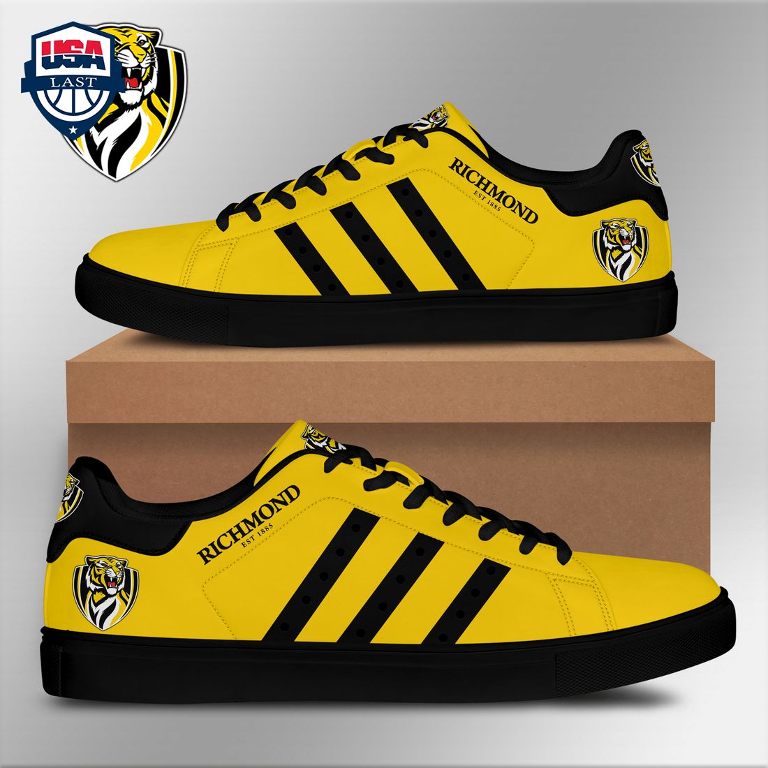 Richmond FC Black Stripes Style 2 Stan Smith Low Top Shoes – Saleoff