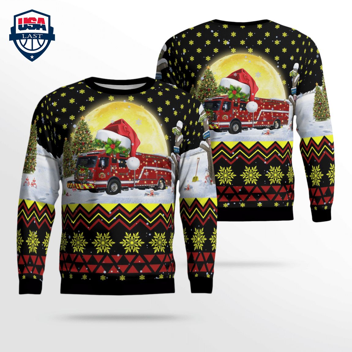 Robertson Fire Protection District 3D Christmas Sweater – Saleoff
