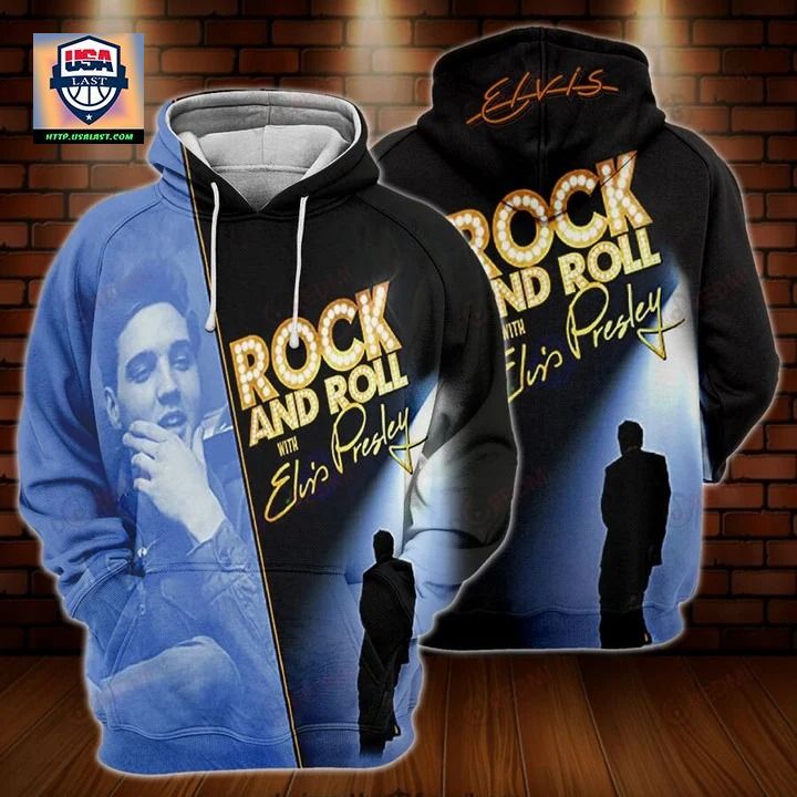 Rock And Roll With Elvis Presley 3D All Over Print Hoodie - Pic of the century