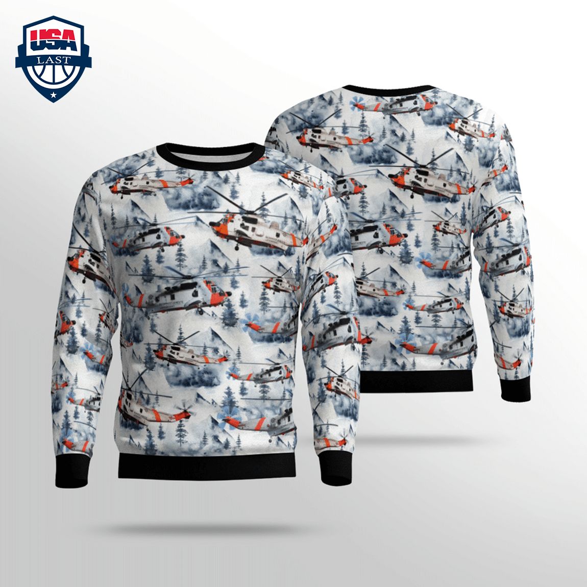 Royal Norwegian Air Force Sea King 3D Christmas Sweater – Saleoff
