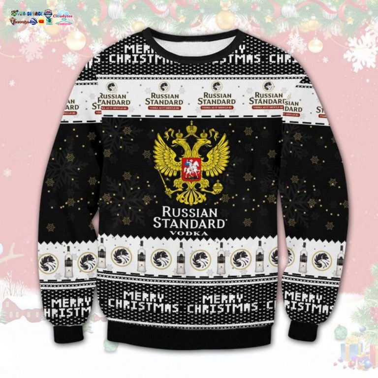 Russian Standard Vodka Ugly Christmas Sweater - Awesome Pic guys