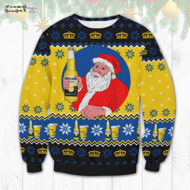 Santa Corona Extra Ugly Christmas Sweater - Eye soothing picture dear