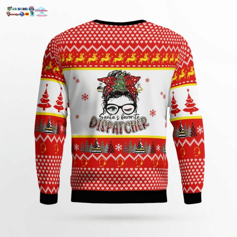 Santa's Favorite Dispatcher 3D Christmas Sweater - Handsome as usual